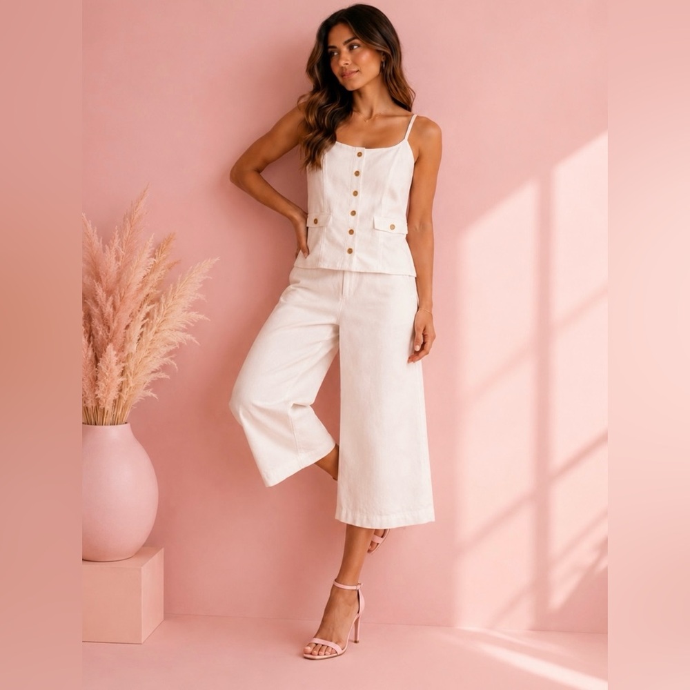 🛍️ BISOU BISOU Michele Bohbot white Bisou Bisou Michele Bohbot 2-Piece Set SMALL